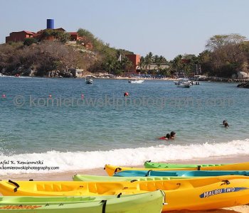 View of Beaches at Las Brisas Huatulco, Tangolunda Bay, Huatulco