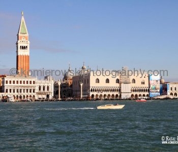 a view from the water .....on the way to Venice....Piazza San Marco with the Basilica
