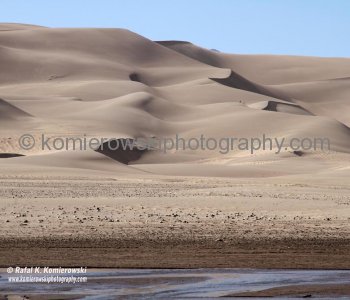 Medano and Sand creeks flow seasonally around the dune-field.