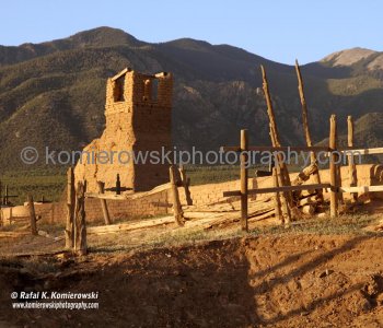 Taos Pueblo is an ancient pueblo belonging to a Taos (Northern Tiwa) speaking Native American tribe of Pueblo people