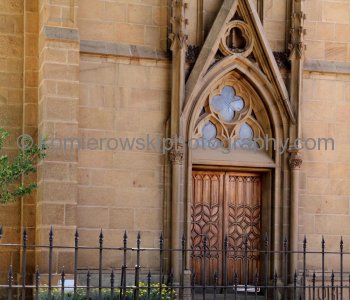 Kateri Tekakwitha will be canonized on October 21, 2012,  The Door-entrance to Loretto Chapel, Santa Fe, New Mexico