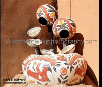 Santa Fe  and the surrounding areas have a high concentration of artists...their works are visible everywhere..