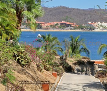 View of Tangolunda Bay from Nubes Village at Las Brisas