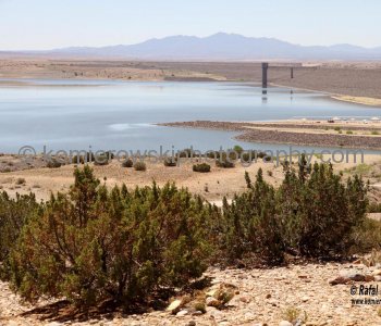 Cochiti Dam is an earthen fill dam located on the Rio Grande River in Sandoval County, New Mexico approximately 50 miles (80.4 km) north of Albuquerque, New Mexico