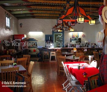Shaffer Hotel in Mountainair. Main floor restaurant with great food and separate bar area is another story to tell and enjoy.