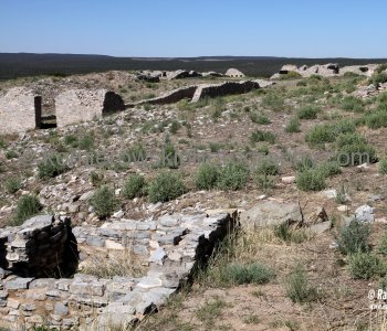 View of high plateau from the grounds of Gran Quivira, New Mexico