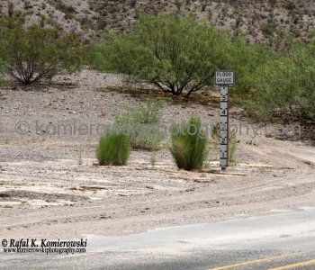 Flooding and water run off area...Conditions on these roads are unpredictable.....