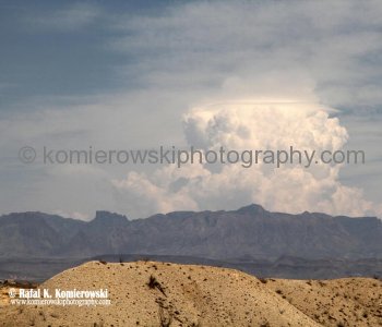Spectacular cloud formation over Big Bend National Park