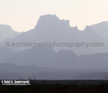 Spectacular view of Big Bend National Park under smoke from forest fires in New Mexico (June 2012)