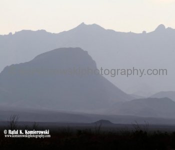 Spectacular view of Big Bend National Park under smoke from forest fires in New Mexico (June 2012)
