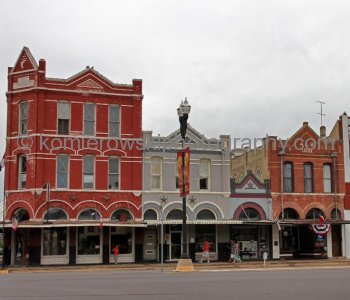 Colorful downtown in Lockhart, Texas
