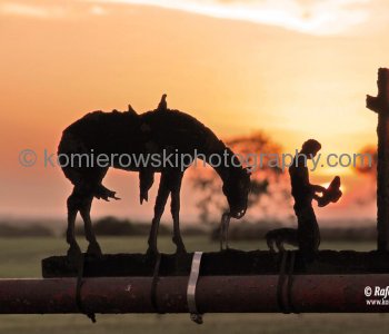 Western Praying Cowboy Sculpture,  State Highway 80. Texas,