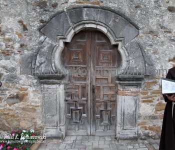 Brother Jerome with the door after renovation.....