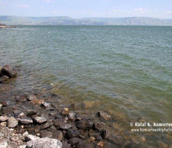 Lake Gennesaret near Capernaum - was a large Galilean fishing village and busy trading center.