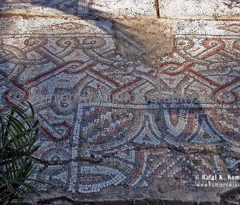 Capernaum - remains of the Mosaic floor of the 4th century synagogue