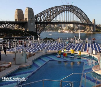 Day 23/ Day 1,  WEDNESDAY,  October 24,  2012,    MS Oosterdam...Departure at  7:45 pm from Sydney, Australia