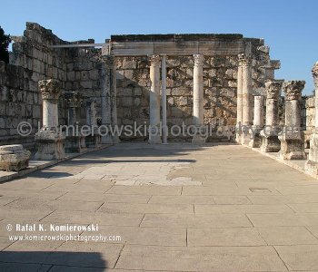 This is probably the synagogue where Jesus taught and worshipped.  Mark 1:21 They went to Capernaum; and when the sabbath came, he entered the synagogue and taught. 1:22 They were astounded at his teaching, for he taught them as one having authority,