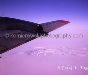 Canadian Arctic, Above Table Island, March 1975, -55C.