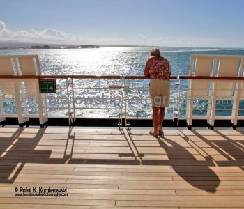 ....enjoying the sea and sunshine...leaving Port of Apia, Samoa...