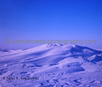 Canadian Arctic, Near Axel Heiberg Island on  Massey Sound, April 1975. Arctic is beautiful however temperatures are brutally cold!