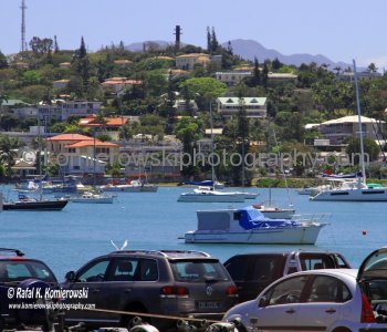 Noumea lies on a protected deepwater harbour which serves as the chief port for New Caledonia