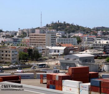 ...the city of Noumea is a short distance away from the port....