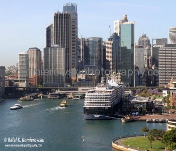 from Sydney Harbour Bridge another  magnificent views of Sydney Harbour and downtown