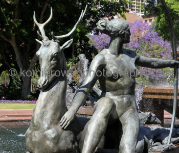 Archibald Fountain located in Hyde Park, widely regarded as the finest public fountain in Australia