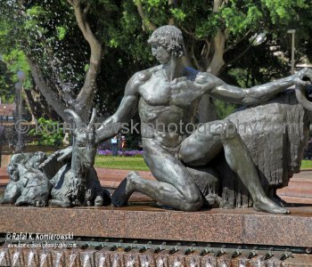 Archibald Fountain located in Hyde Park, widely regarded as the finest public fountain in Australia