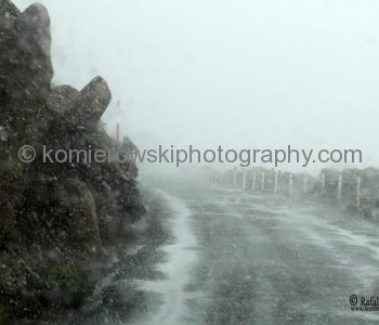 Mount Wellington,  Hobart, it was cold and snowing in October 26, 2012