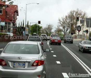 Back in Hobart...please pay attention to the traffic lights on the right!