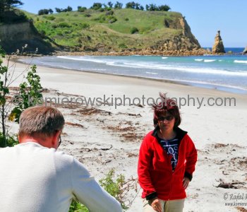 With Beata and Marek we were Karitane Beach, exploring countryside in spring colors east of Palmerson, north of Dunedin