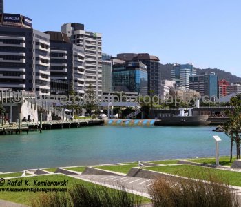 Wellington Waterfront  viewed from the Lagoon...