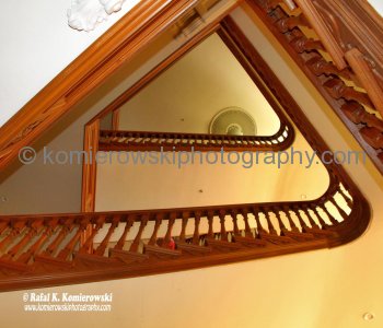 Staircase in Old Government Building, today Victoria University of Wellington law school, New Zealand