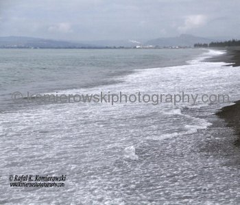 Napier.... beaches are made of black pebbles...