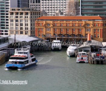 View of Auckland from deck of MS Oosterdam,  New Zealand