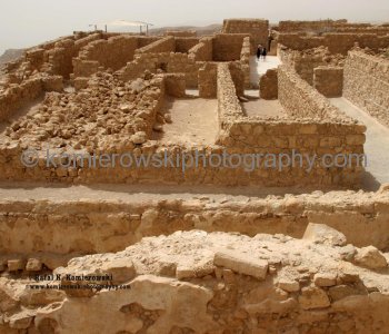 Masada, remains of the partially restored storerooms