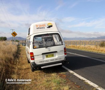 Upper Hunter Valley seen from Denman Road between Denman and Muswellbrook, NSW, Australia