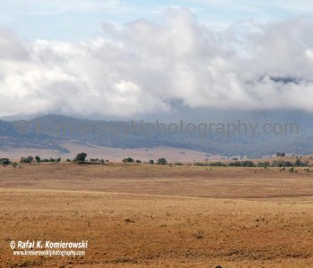 Upper Hunter Valley seen from Denman Road between Denman and Muswellbrook, NSW, Australia