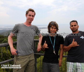 we met these young men from Holland, Hawaii, USA and Sri Lanka travelling similar route to our.... Cape Hawke in Booti Booti NP, NSW, Australia