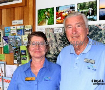 Friendly staff and volunteers at the Murwillumbah Visitor Information Centre,  New South Wales, Australia,  (November 11, 2012)