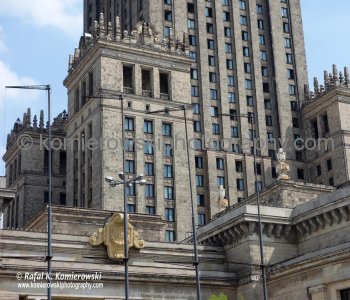 Palace of Culture and Science (in Polish a.k.a. PKiN) is visible sign of the brutal past of Soviet domination of Poland.