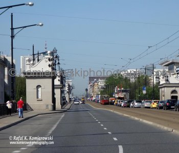 Rebuilt Poniatowski Bridge (has suffered much during the World Wars). Warsaw, Poland