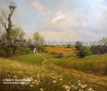 Romantic scenery...In Wroclaw local artists have their art galleries and studios as well many shops with paintings for sale...