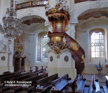 Former Cistercian Abbey, currently the Benedictines monastery in Krzeszow. This is the most beautiful and valuable monuments of Baroque architecture in Silesia.