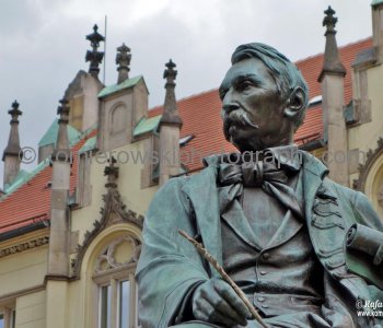 Aleksander Fredro Monument created (1897) by Leonardo Marconi, a Lwow Polytechnic professor. Wroclaw, Poland, European Capital of Culture 2016