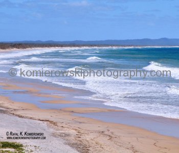 Fraser Island and Coral Sea, Rainbow Beach, Great Sandy National Park, Queensland, Australia