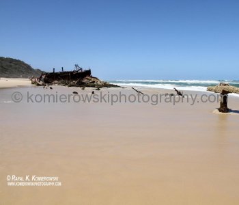 Shipwreck of SS Maheno ...once an ocean liner belonging to the Union Company of New Zealand