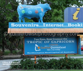 Bruce Highway crossing Tropic of Capricorn in Rockhampton