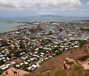 Coral Sea, View from hill ...Townsville, Queensland